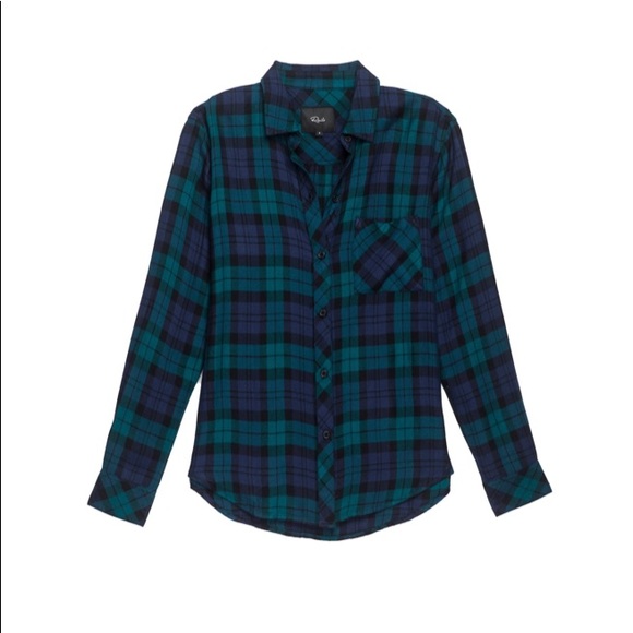 Rails Hunter Plaid Shirt in Blackberry Teal - Picture 2 of 8